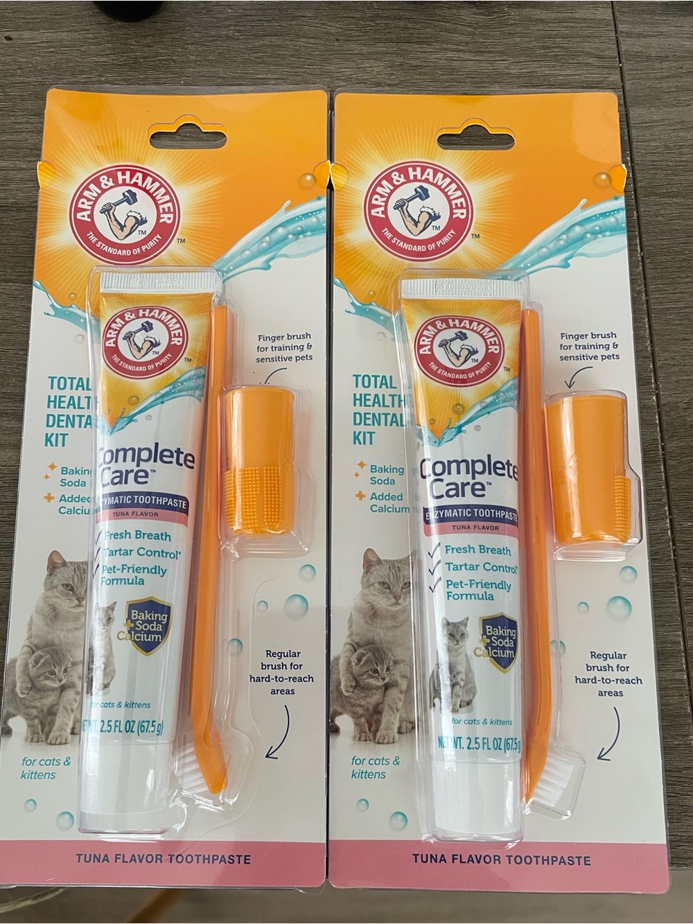 Arm & Hammer Complete Care Cat Dental Kit - Orange x2 packs